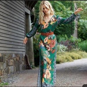 Anthropologie Farm Rio Verdor Maxi Dress NWT SZ S